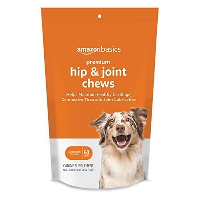 Basics Premium Dog Hip & Joint Supplement Chews with EPA & DHA, 60 Count