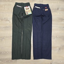 Lot x2 Vintage Wrangler Cowboy Cut 14MWZ Jeans Women 1x34 USA Made High Rise