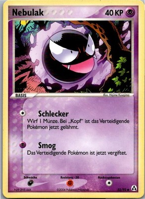 Pokémon Nebulak 52/92 EX Legend Maker 2006