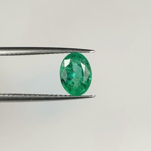 1.23 Ct Natural Zambian Green Emerald Good Luster Beautiful Oval Cut - G- 159
