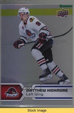 2017-18 Upper Deck AHL SPs Rainbow Foil Matthew Highmore #140 READ 0a4