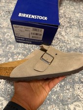 Birkenstock Boston Clog Taupe Gr 40 Schmale w...