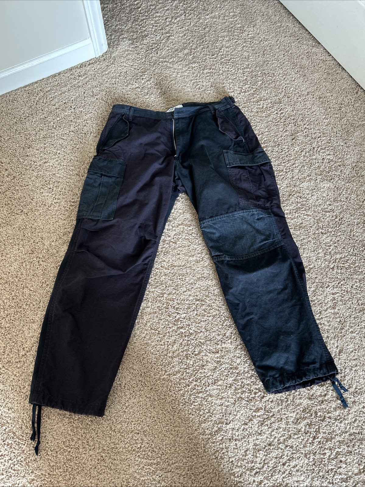 FDMTL Patchwork Cargo Pants Size 32-Made in Japan - image 1
