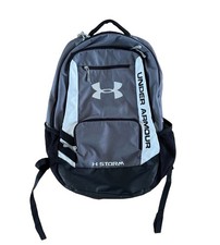Zaino Under Armour Team Hustle II Storm nero grigio bianco leggero resistente