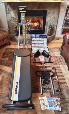 TOTAL GYM FIT W/ SQUAT STAND,ATTACHMENTS,TRAINING CARD DECK, WALL CHART, MANUALS