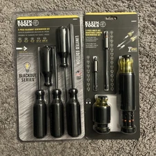 Klein Tools Limited Edition Blackout Screwdriver Set + Adjustable Set Made USA