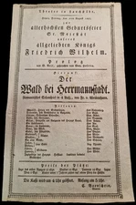 Old German Theater Advertising Poster