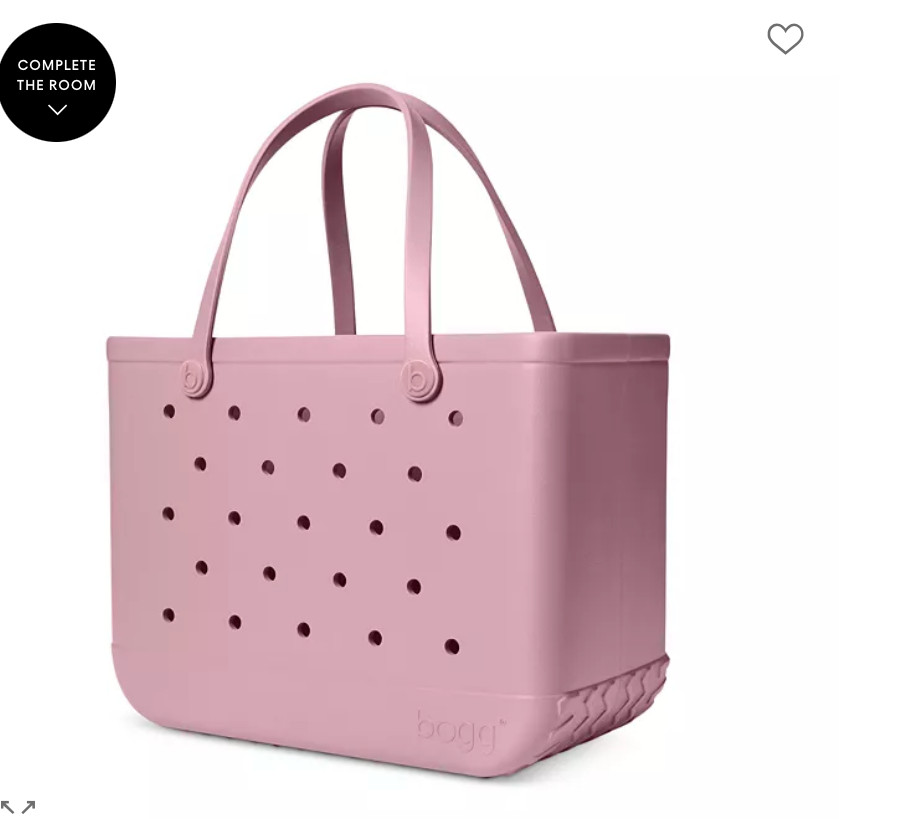 BOGG BAG Original Large Tote – 19” x 14” x 9” – Durable, Washable, Blush
