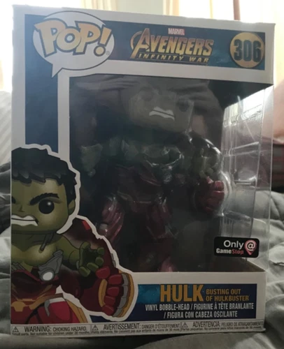 Marvel Avengers Infinity War HULK #306 Vinyl Gamestop Exclusive Funko Pop! 6"