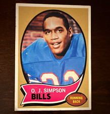 Topps 1970 O.J. Simpson #90 Buffalo Bills Rookie Base Set Football Card. rookie card picture