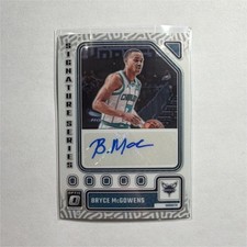 Panini Donruss Optic Signature Series Bryce McGowens #SS-MCG Hornets 2023-24