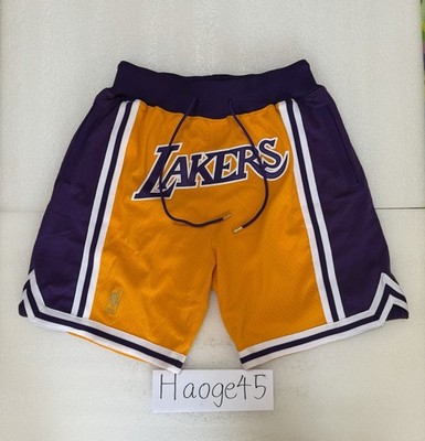 Just Don x Mitchell & Ness NBA Los Angeles Lakers Shorts Yellow