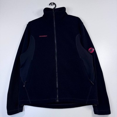 Mammut Polartec Fleece Jacket Black Full Zip Outdoor Mens TecnoPile Size M