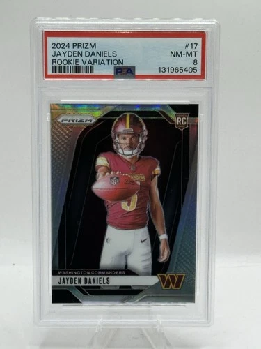 2024 Prizm Jayden Daniels Rookie Variation RC PSA 8