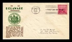 DR JIM STAMPS US COVER DELAWARE TERCENTENARY FIRST DAY ISSUE SCOTT 836
