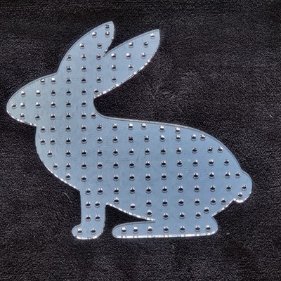 Bastelkranz Schablone Hase