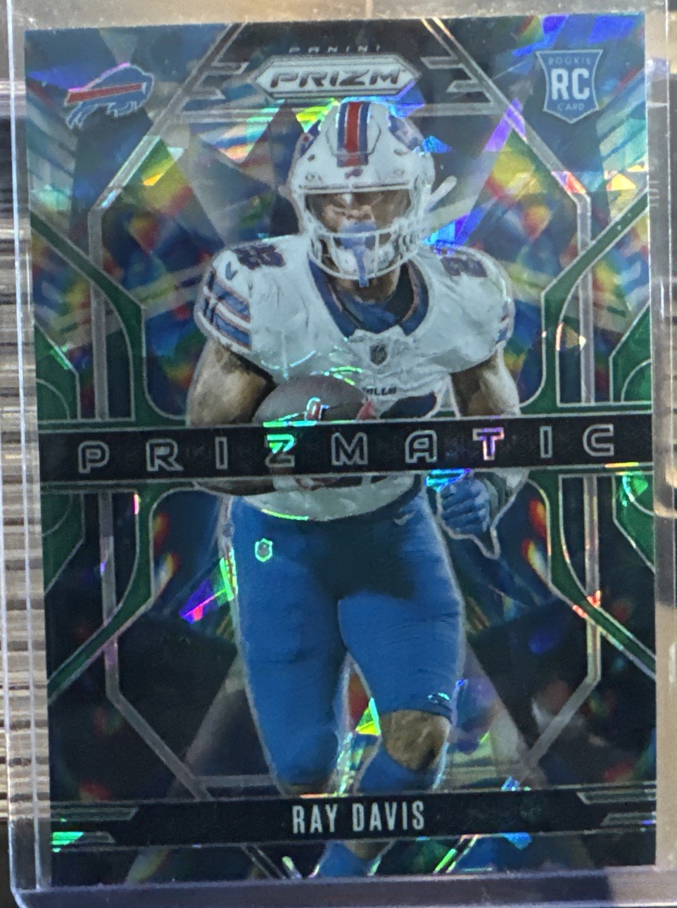 Ray Davis 2024 Prizm Green Cracked Ice Prizmatic Rookie Card #18 - Bills🦬💥🔥