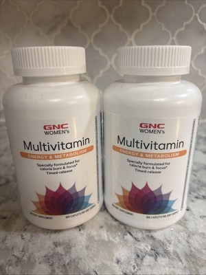 2-GNC Women's Energy & Metabolism Time-Release Multivitamin, 360 Tablets