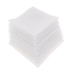 10er Pack  Baumwolle Taschentuch zum bemalen, Stofftaschent&uuml;cher f&uuml;r DIY