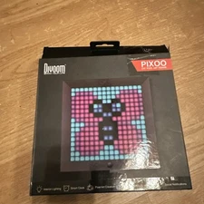 Divoom Pixoo Digital Frame with App Controlled 16X16 LED Screen Black -used