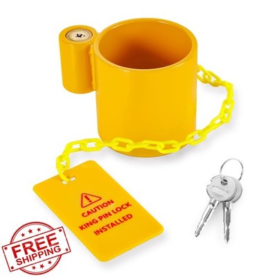 BYERNAUTO 5th Wheel King Pin Lock Yellow