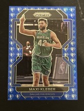 2021-22 Panini Prizm #47 Maxi Kleber 75th Anniversary Diamond BLUE SP Rare Mint