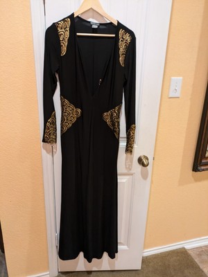 slim fit dress slacks Gold Venus Wet Look Dress
