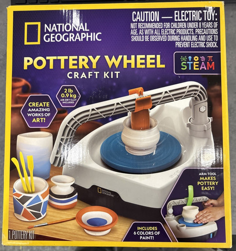 National Geographic Pottery Wheel for Kids – Complete Kit for Beginners