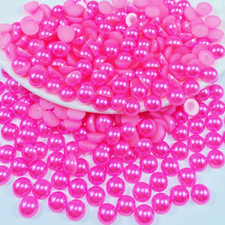 1000Pcs 6Mm Flatback Half Pearls for Crafts Resin Half round Pearls for Face Nai