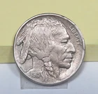1915-D Error Buffalo Nickel Extra Fine XF  2 Cuds one at 1 & one at 3 o'Clock