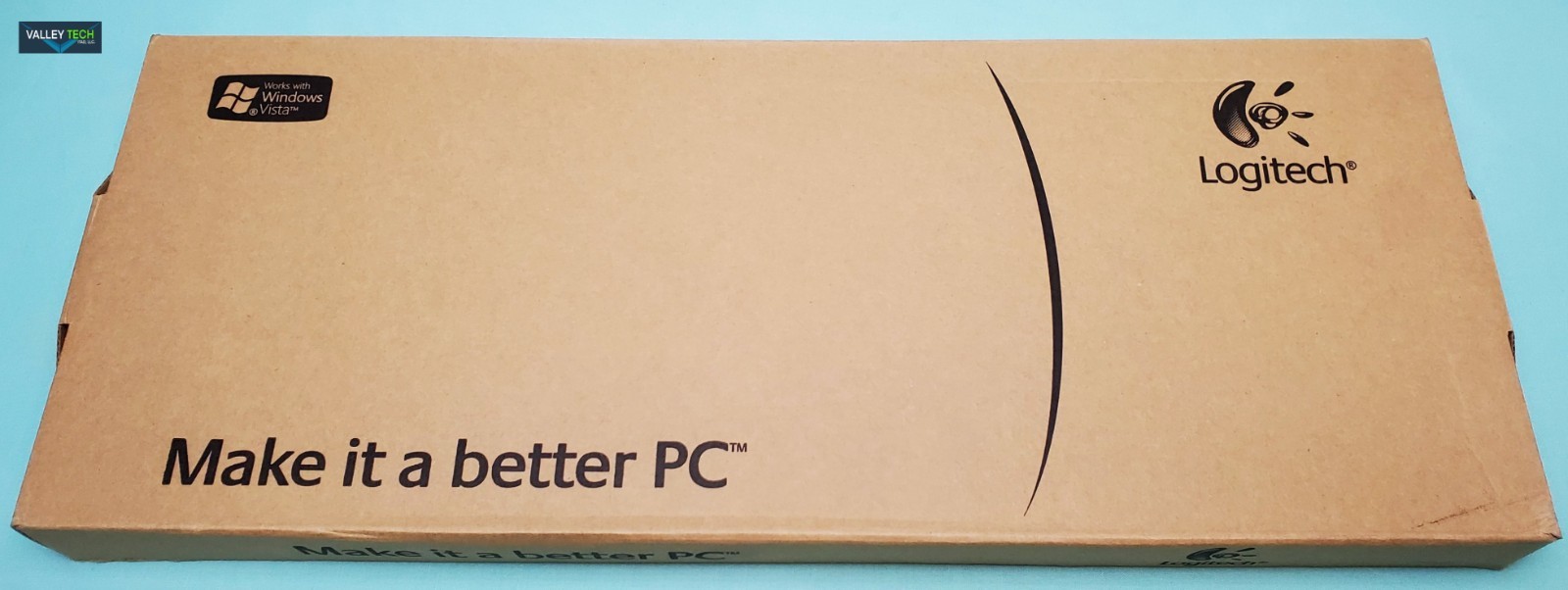 Logitech Deluxe 968012-0403 Wired Black Full Keyboard (PS/2 ONLY, NO USB) NEW