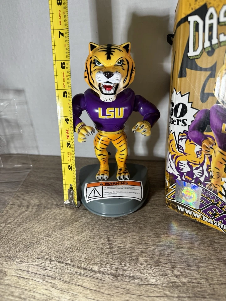 LSU TIGERS DASH DUDES BOBBLEHEAD FOR CAR DASHBOARD,DESK,SHELF,MANCAVE BRAND NEW - Image 3 of 4