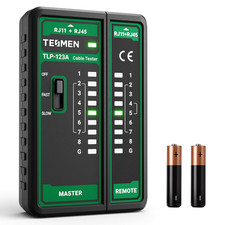 TLP-123A Network Cable Tester for RJ11 RJ45, Ethernet Wire Tool for CAT5/CAT5...