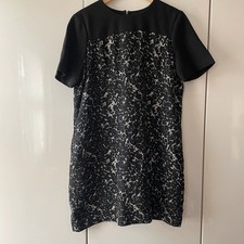 Hobbs black cream work dress size 14