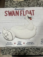 Wembley Inflatable Pool Beachside Swan Float Durable Construction 6ft Width NEW!