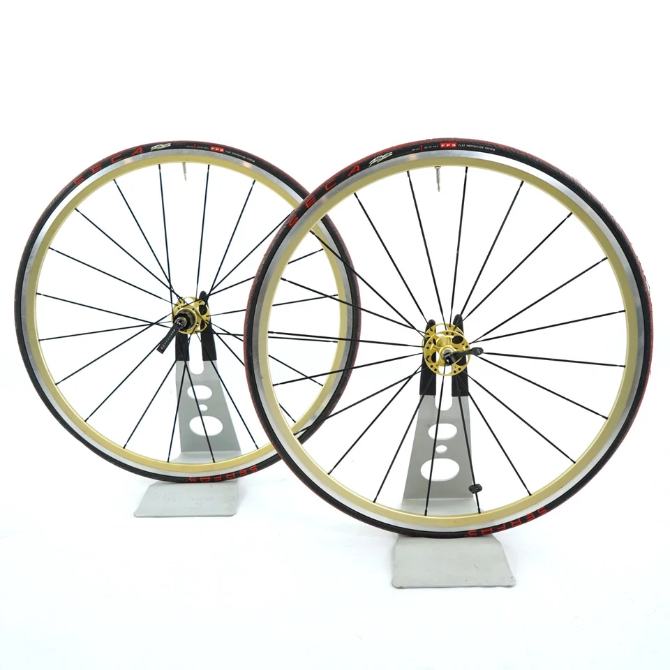 Xero Gold 700c Felgenbremse Drahtreifen Laufradsatz Alu mit Serfas Seca RS Reifen