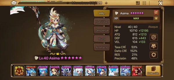 Summoners War Cuenta Asima(Europa)