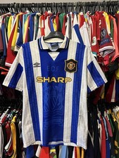 Umbro Manchester United 1994 1996 Third Rare Soccer Jersey Football Shirt Size L
