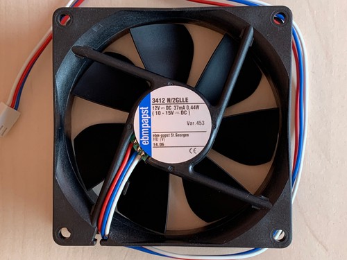 3 ventilateurs ebmpapst (2 x 80 mm 8412 N/2GLE, 1 x 92 mm 3412 N/2GLLE) - Photo 6/7