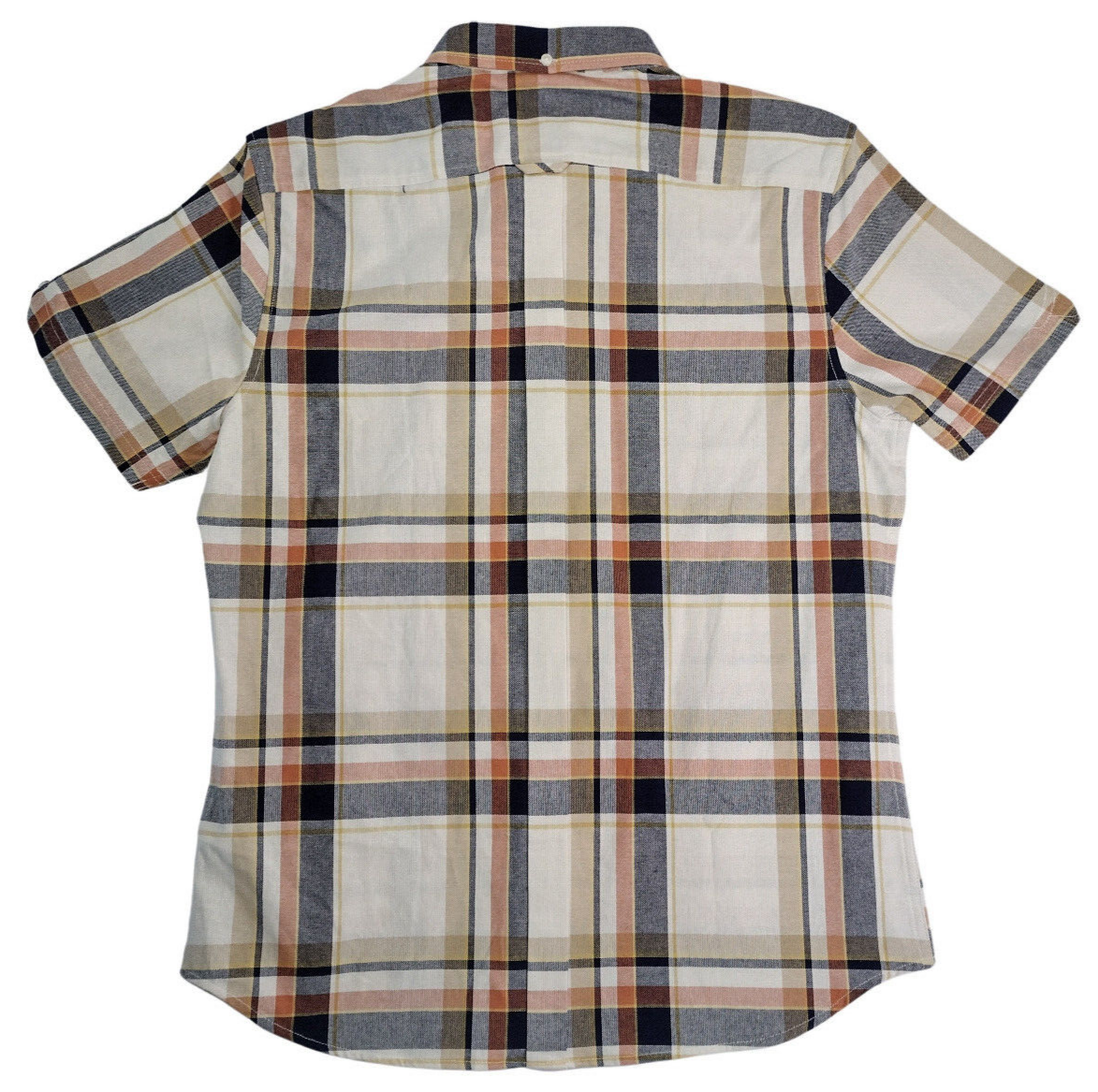 NWT Ben Sherman Mens Soho Slim Fit Flannel Plaid Check SS Button
