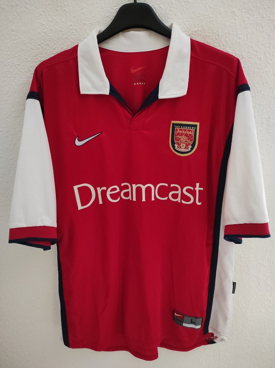 ARSENAL 1999-2000 Dreamcast camiseta shirt trikot maillot maglia L