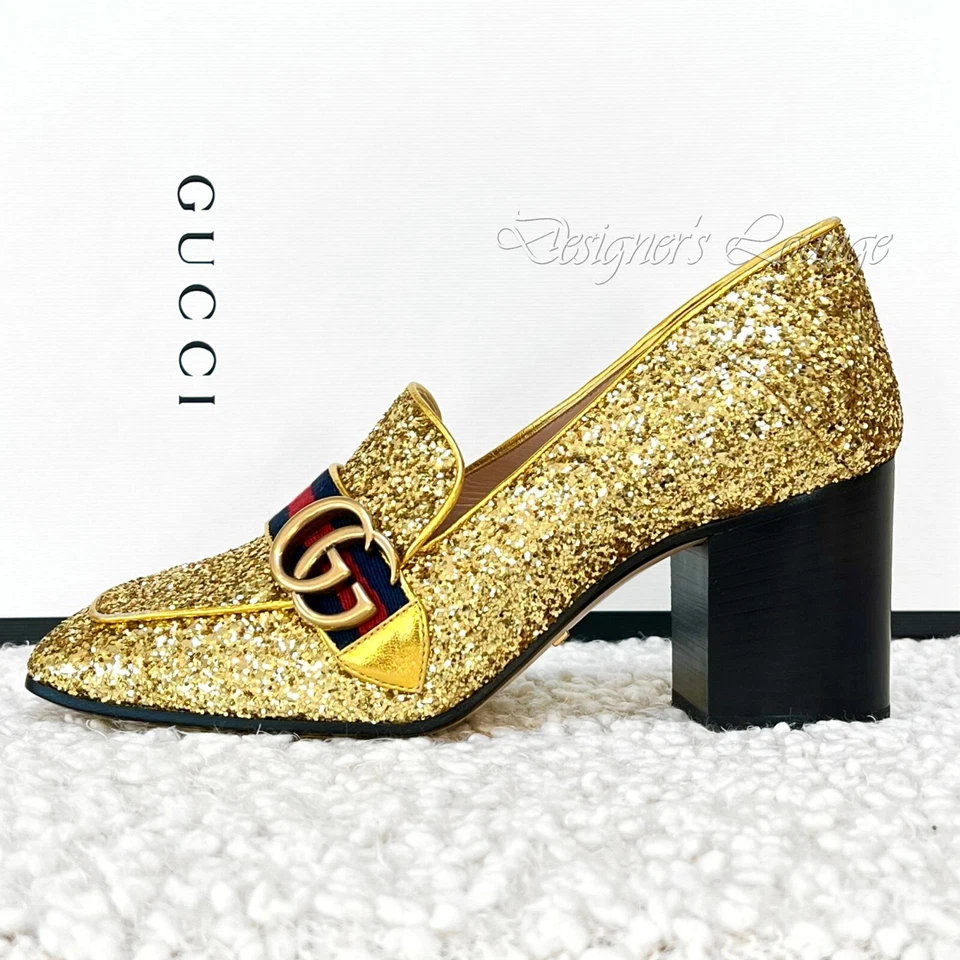 gucci gold shoes