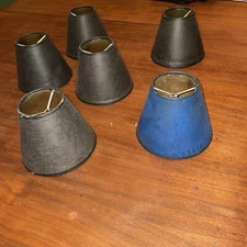 Black Mini Lampshades, 6, Repurpose