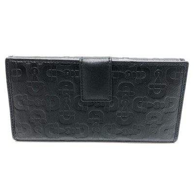 GUCCI 143389 Embossed all over pattern Bifold Long Wallet Leather 