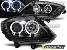 Faros para BMW Z4 E85 E86 02-08 OJOS DE ÁNGEL NEGRO...