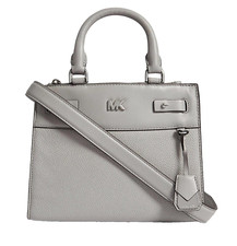 Michael Kors Donna Borsa Tracolla Reagan Sm a Tracolla Pelle Grigio Nuovo