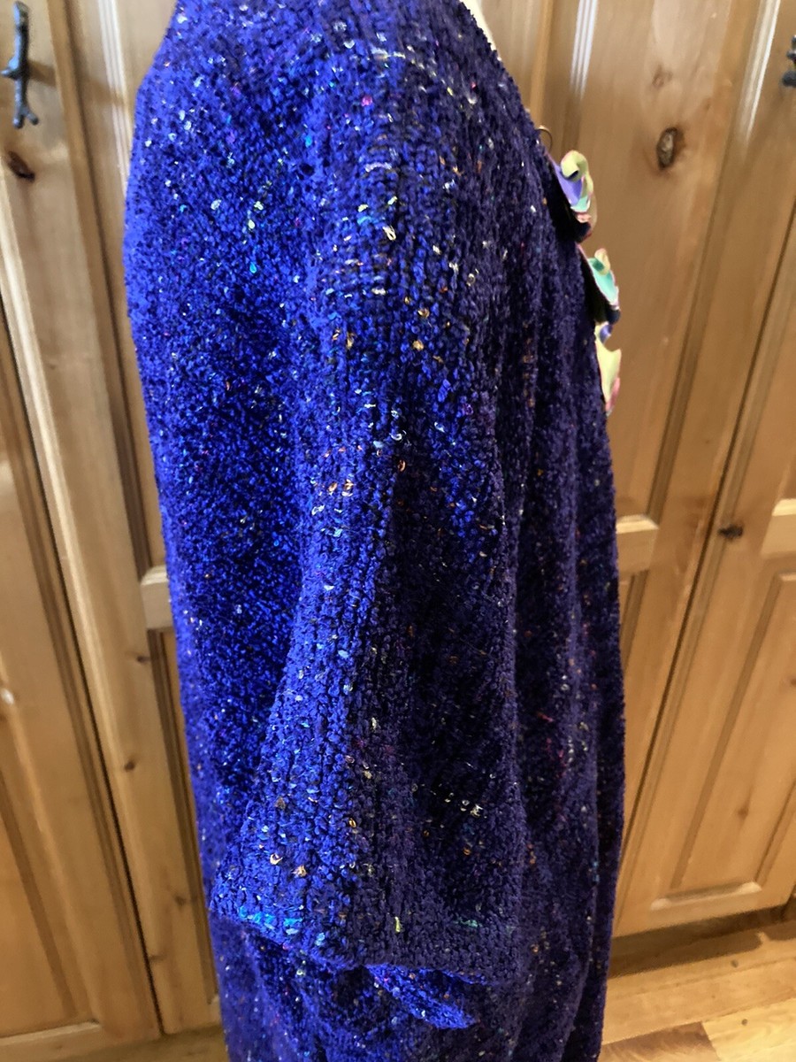 Elizabeth Jenkins Taos Fiber Artist Hand-Woven Chenille Art to Wear Vest Rare View 6