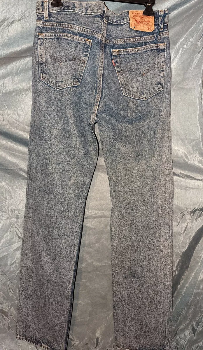 Levi's Authorized Vintage 501xx USA Made Distressed Jean's Original Sz-32x34 VTG