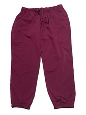 Scrubstar Womens Maroon Drawstring Scrub Pants Size 3xl