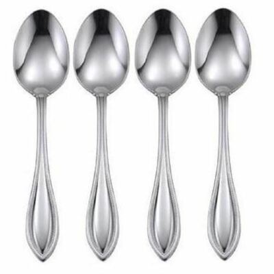 Oneida American Harmony Set of 4 Dinner / Oval Bowl Soup Spoons 7 1/4''